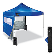 ergodyne Shax 6052 Heavy-Duty Tent Kit + Mesh Windows, Single Skin, 10 ft x 10 ft, Polyester/Steel, Blue (EGO12982)