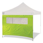 ergodyne Shax 6092 Pop-Up Tent Sidewall with Mesh Window, Single Skin, 10 ft x 10 ft, Polyester, Lime (EGO12989)