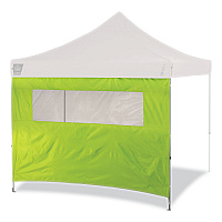 ergodyne Shax 6092 Pop-Up Tent Sidewall with Mesh Window, Single Skin, 10 ft x 10 ft, Polyester, Lime (EGO12989)