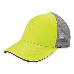 ergodyne GloWear 8933 Reflective Snapback Hat, Cotton/Polyester, One Size Fits Most, Hi-Vis Lime (EGO23245)