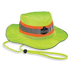 ergodyne GloWear 8935 Hi-Vis Ranger Sun Hat, Polyester, 2X-Large/3X-Large, Lime (EGO23261)
