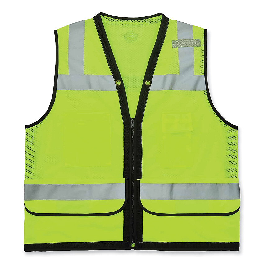 ergodyne GloWear 8253HDZ Class 2 Heavy-Duty Mesh Surveyors Vest, Polyester, 2X-Large/3X-Large, Lime (EGO23327)
