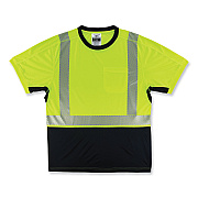 ergodyne GloWear 8283BK Class 2 Lightweight Performance Hi-Vis T-Shirt, Polyester, 3X-Large, Lime (EGO23507)