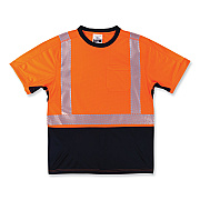 ergodyne GloWear 8283BK Class 2 Lightweight Performance Hi-Vis T-Shirt, Polyester, Medium, Orange (EGO23513)