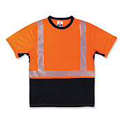 ergodyne GloWear 8283BK Class 2 Lightweight Performance Hi-Vis T-Shirt, Polyester, 2X-Large, Orange (EGO23516)