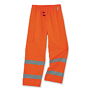 ergodyne GloWear 8915 Class E Hi-Vis Rain Pants, 3X-Large, Orange (EGO24417)