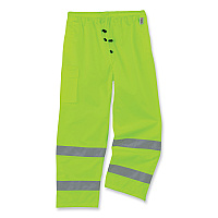 ergodyne GloWear 8915 Class E Hi-Vis Rain Pants, Medium, Lime (EGO24423)