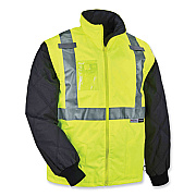 ergodyne GloWear 8287 Class 2 Hi-Vis Jacket with Removable Sleeves, Medium, Lime (EGO25493)