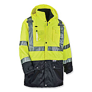 ergodyne GloWear 8388 Class 3/2 Hi-Vis Thermal Jacket Kit, 5X-Large, Lime (EGO25539)