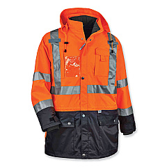 ergodyne GloWear 8388 Class 3/2 Hi-Vis Thermal Jacket Kit, 2X-Large, Orange (EGO25556)