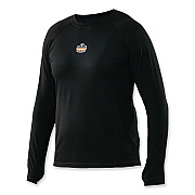 ergodyne N-Ferno 6435 Midweight Long Sleeve Base Layer Shirt, Medium, Black (EGO40203)