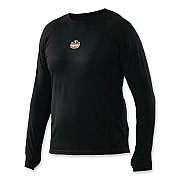 ergodyne N-Ferno 6435 Midweight Long Sleeve Base Layer Shirt, Large, Black (EGO40204)