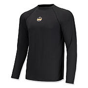 ergodyne N-Ferno 6436 Long Sleeve Lightweight Base Layer Shirt, Medium, Black (EGO40233)