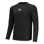ergodyne N-Ferno 6436 Long Sleeve Lightweight Base Layer Shirt, 2X-Large, Black (EGO40236)