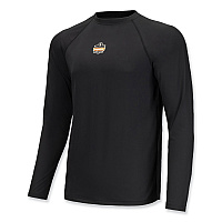 ergodyne N-Ferno 6436 Long Sleeve Lightweight Base Layer Shirt, 2X-Large, Black (EGO40236)