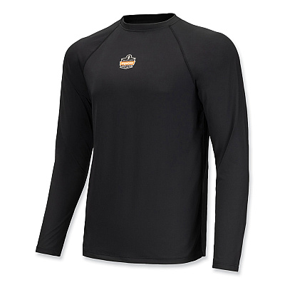 ergodyne N-Ferno 6436 Long Sleeve Lightweight Base Layer Shirt, 2X-Large, Black (EGO40236)