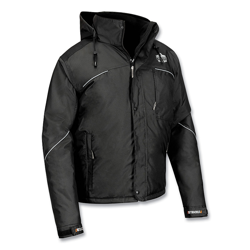 ergodyne N-Ferno 6467 Winter Work Jacket with 300D Polyester Shell, Large, Black (EGO41124)