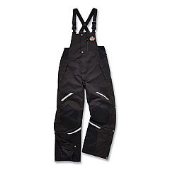 ergodyne N-Ferno 6471 Thermal Bibs with 500D Nylon Shell, Small, Black (EGO41212)