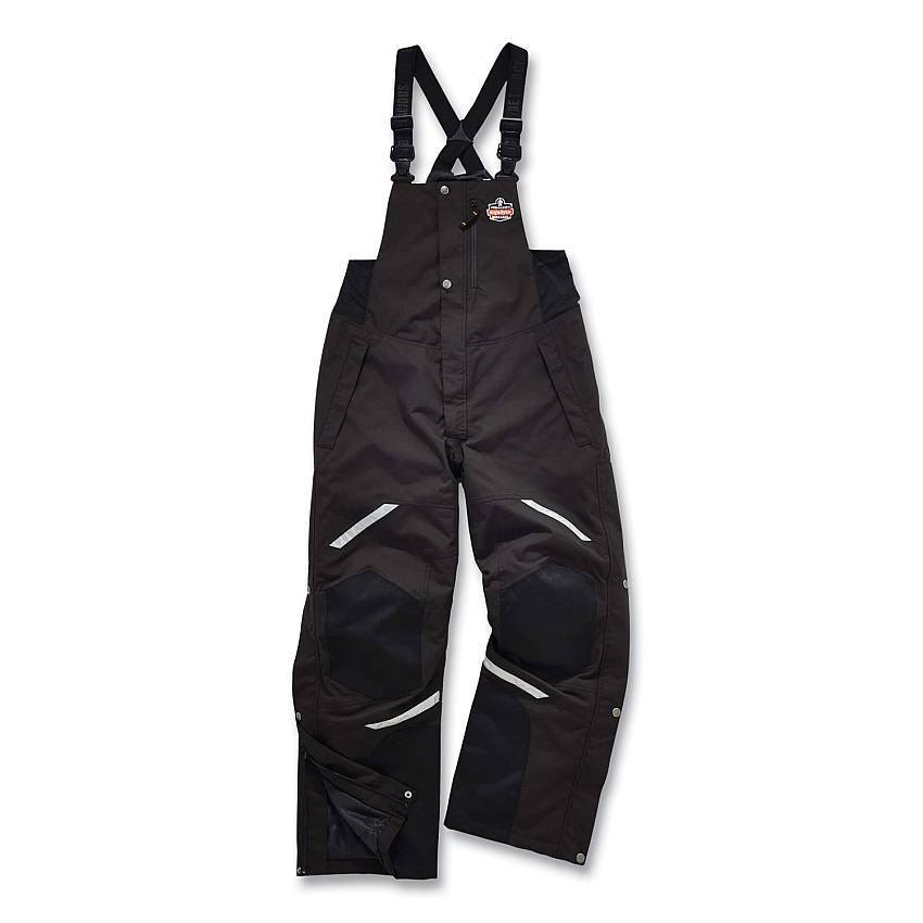 ergodyne N-Ferno 6471 Thermal Bibs with 500D Nylon Shell, Medium, Black (EGO41213)
