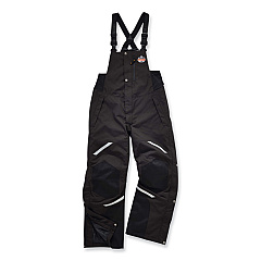 ergodyne N-Ferno 6471 Thermal Bibs with 500D Nylon Shell, 3X-Large, Black (EGO41217)