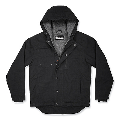 ergodyne N-Ferno 6468 Duck Canvas Work Jacket, Small, Black (EGO41232)