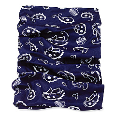 ergodyne Chill-Its 6485 Multi-Band, Polyester, One Size Fits Most, Navy Western (EGO42106)
