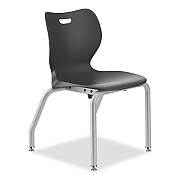 HON SmartLink Four-Leg Chair, Supports Up to 275 lb, 16" Seat Height, Lava Seat, Lave Back, Platinum Base, 4/Carton (HONSL4L16ELAP)