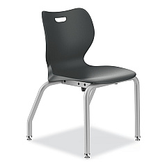 HON SmartLink Four-Leg Chair, Supports Up to 275 lb, 16" Seat Height, Lava Seat, Lave Back, Platinum Base, 4/Carton (HONSL4L16ELAP)