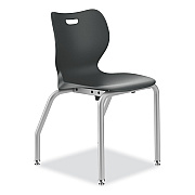 HON SmartLink Four-Leg Chair, Supports Up to 275 lb, 18" Seat Height, Lava Seat, Lava Back, Platinum Base (HONSL4L18ELAP)