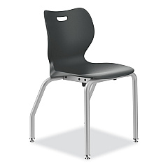 HON SmartLink Four-Leg Chair, Supports Up to 275 lb, 18" Seat Height, Lava Seat, Lava Back, Platinum Base (HONSL4L18ELAP)