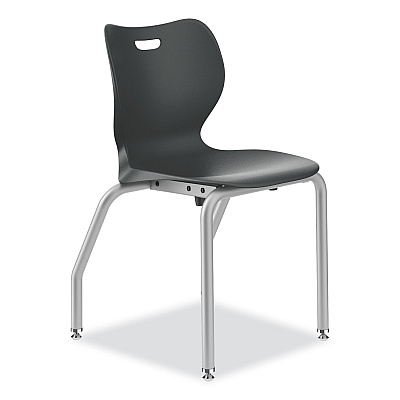 HON SmartLink Four-Leg Chair, Supports Up to 275 lb, 18" Seat Height, Lava Seat, Lava Back, Platinum Base (HONSL4L18ELAP)