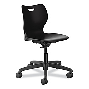 HON SmartLink Task Chair, Supports Up to 275 lb, 34.75" Seat Height, Onyx Seat, Onyx Back, Black Base (HONSSTK18BHLON)