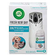 Air Wick Pet Odor Neutralization Automatic Spray Starter Kit, 6 x 2.25 x 7.75, White/Gray, 4/Carton (RAC02720CT)