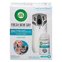 Air Wick Pet Odor Neutralization Automatic Spray Starter Kit, 6 x 2.25 x 7.75, White/Gray, 4/Carton (RAC02720CT)