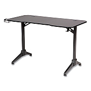 Safco Ultimate Computer Gaming Desk, 47.2" x 23.6" x 29.5", Black/Black (SAF5393BL)