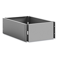 Safco Single Continuous Metal Locker Base Addition, 11.7w x 16d x 5.75h, Gray (SAF5519GR)