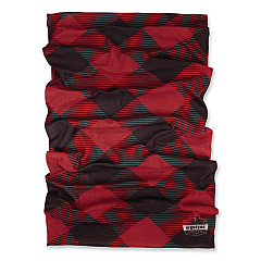ergodyne Chill-Its 6485 Multi-Band, Polyester, One Size Fits Most, Red Buffalo Plaid (EGO42210)
