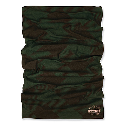 ergodyne Chill-Its 6485 Multi-Band, Polyester, One Size Fits Most, Green Buffalo Plaid (EGO42212)