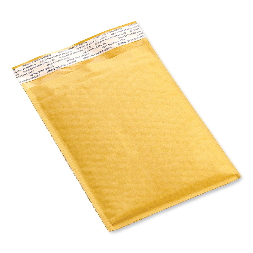 Universal Peel Seal Strip Cushioned Mailer, #6, Extension Flap, Self-Adhesive Closure, 12.5 x 19, 25/Carton (UNV4087880)