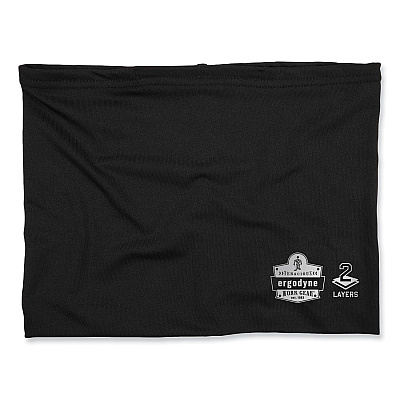 ergodyne Chill-Its 6489 2-Layer Cooling Performance Knit Multi-Band, Polyester/Spandex, Small/Medium, Black (EGO42142)