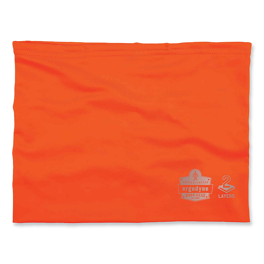 ergodyne Chill-Its 6489 2-Layer Cooling Performance Knit Multi-Band, Polyester/Spandex, Small/Medium, Hi-Vis Orange (EGO42146)