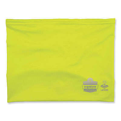ergodyne Chill-Its 6489 2-Layer Cooling Performance Knit MultiBand, Polyester/Spandex, 2X-Large/3X-Large, Hi-Vis Lime (EGO42151)