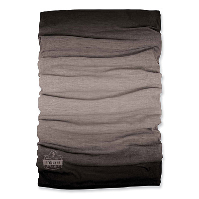 ergodyne N-Ferno 6491 Reversible Thermal Fleece + Poly Multi-Band, One Size Fits Most, Light Gray Fade (EGO42322)