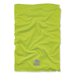 ergodyne Chill-Its 6487 Cooling Performance Knit Multi-Band, Polyester/Spandex, One Size Fits Most, Hi-Vis Lime (EGO42127)