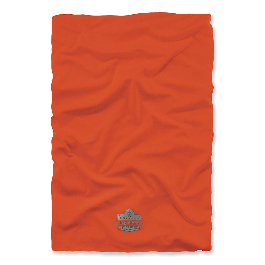ergodyne Chill-Its 6487 Cooling Performance Knit Multi-Band, Polyester/Spandex, One Size Fits Most, Hi-Vis Orange (EGO42128)