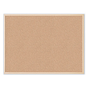 U Brands Cork Bulletin Board, 47 x 35, Tan Surface, Birch Wood Frame (UBR003U0001)