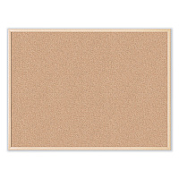 U Brands Cork Bulletin Board, 47 x 35, Tan Surface, Birch Wood Frame (UBR003U0001)
