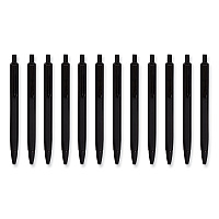 U Brands Cambria Soft Touch Mechanical Pencil, 0.7 mm, HB (#2), Black Lead, Black Barrel, 12/Pack (UBR5008U0124)