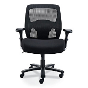 Alera Faseny Series Big and Tall Manager Chair, Supports Up to 400 lbs, 17.48" to 21.73" Seat Height, Black Seat/Back/Base (ALEFN44B14)