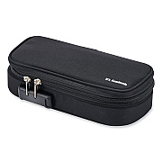 Bostitch It's Academic Locking Pencil Case, 2 Compartments, 4.75" x 2.5" x 2.5", Black, 2/Pack (24371BK2PK)